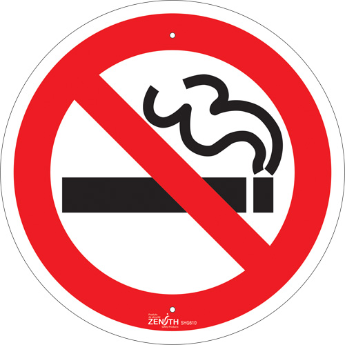 No Smoking CSA Standard Safety Sign, 12" x 12", Aluminum, Pictogram Moffatt Supply & Specialties