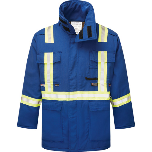 Westex&reg; DH Antistatic 6.5 oz. Flame Resistant Insulated Parka, Small, Royal Blue Moffatt Supply & Specialties