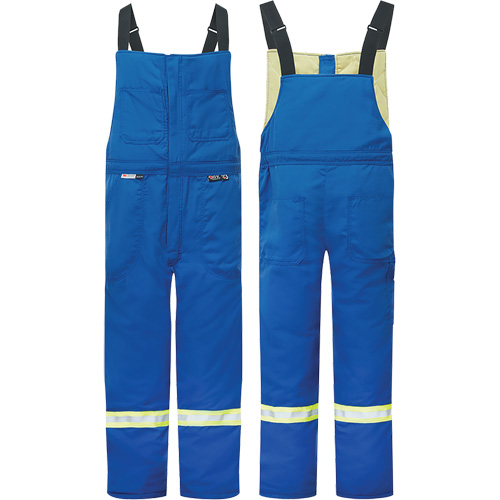 Westex&reg; DH Antistatic 6.5 oz. Flame Resistant Insulated Bib Pants, Small, Royal Blue Moffatt Supply & Specialties