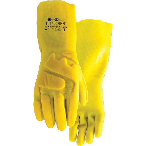 Gants r&eacute;sistant &agrave; la coupe 455 Triple Shot, Taille Grand, PVC, Doublure en Nylon Moffatt Supply & Specialties