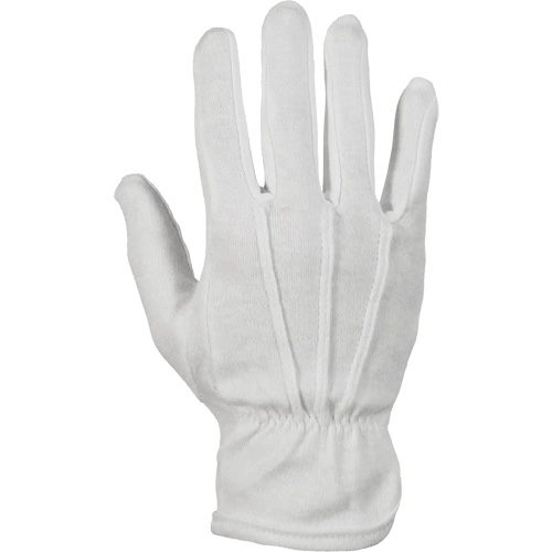Classic Inspectors Parade Gloves, Cotton/Nylon, Unhemmed Cuff, 10/X-Large Moffatt Supply & Specialties