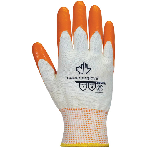 Gants Dexterity, 6/T-petit, R&ecirc;vetement Mousse de nitrile, Calibre 15, Enveloppe en Coton Moffatt Supply & Specialties