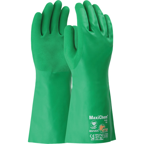 Gants r&eacute;sistants aux produits chimiques ATG MaxiChem, Taille Petit, 14" lo, Nitrile Moffatt Supply & Specialties