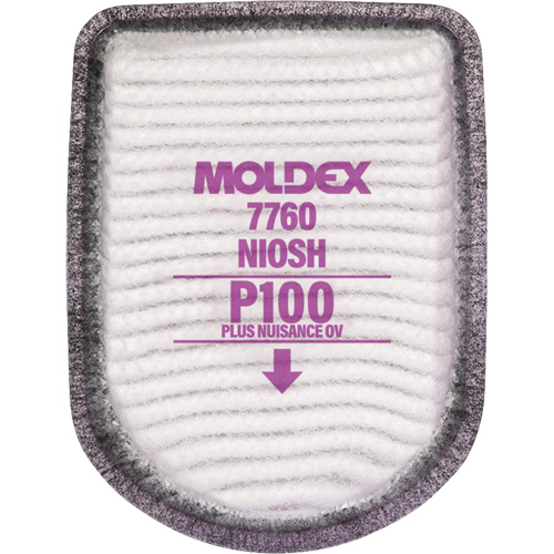 Filtre pour respirateur semi-rectangulaire, Filtre contre les particules avec suppresion de vapeurs nuisibles, Vapeurs organiques/P100 Moffatt Supply & Specialties