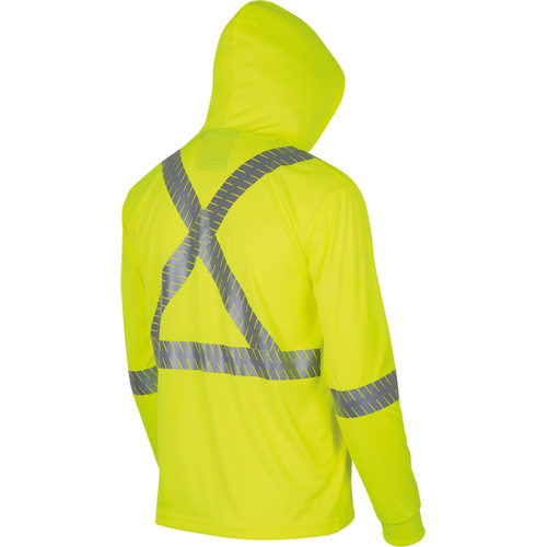 6965 Chandail &agrave; capuchon de s&eacute;curit&eacute; en il-de-perdrix, Petit, Jaune lime haute visibilit&eacute; Moffatt Supply & Specialties