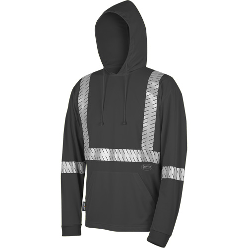 6966 Bird's-Eye Safety Hoodie, Small, Black Moffatt Supply & Specialties