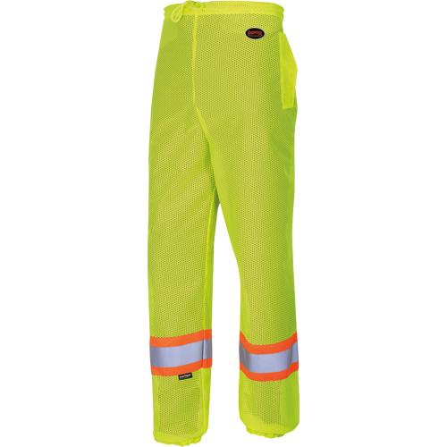5670 Pantalon de s&eacute;curit&eacute; routi&egrave;re, Polyester, 2T-petit/T-petit, Jaune lime haute visibilit&eacute; Moffatt Supply & Specialties