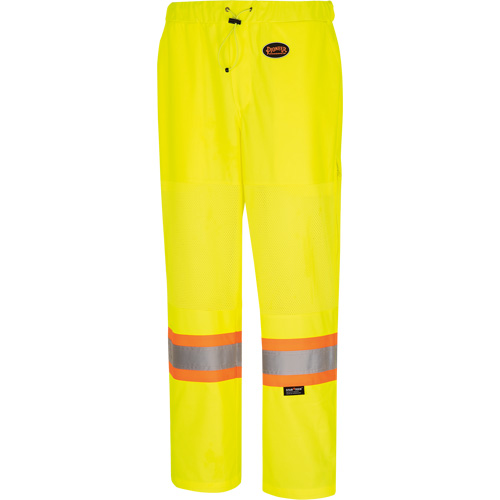 5999PW Women's  Traffic Safety Pants, Polyester, X-Small, High Visibility Lime-Yellow Moffatt Supply & Specialties