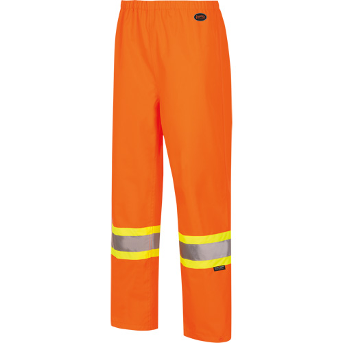 5627W Pantalon &agrave; bavette imperm&eacute;able pour femmes, Polyester/Polyur&eacute;thane, T-petit, Orange haute visibilit&eacute; Moffatt Supply & Specialties