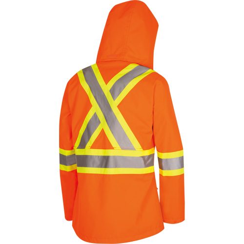 5626W The Rock Women's 300D  Quilted Safety Parka, Polyester/Polyurethane, High Visibility Orange, X-Small Moffatt Supply & Specialties