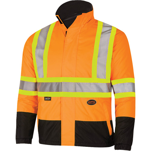5770 Manteau de s&eacute;curit&eacute; imperm&eacute;able r&eacute;versible, Polyester/Polyur&eacute;thane, Orange haute visibilit&eacute;, Petit Moffatt Supply & Specialties