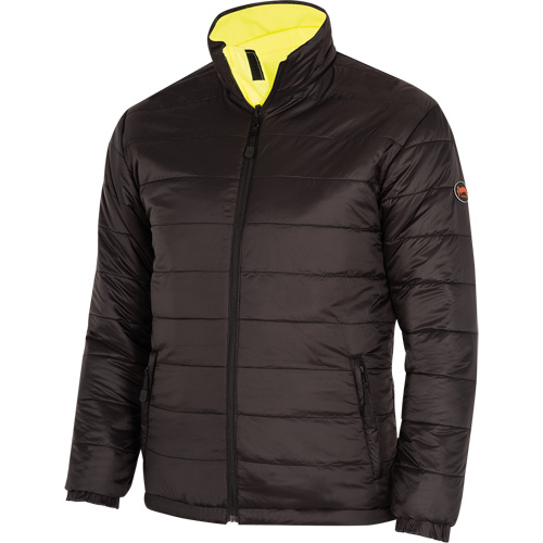 5771 Waterproof Reversible Safety Jacket, Polyester/Polyurethane, High Visibility Lime-Yellow, Small Moffatt Supply & Specialties