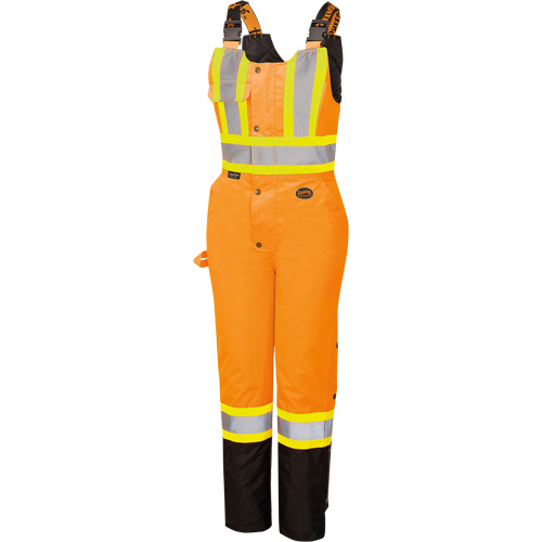 5040BBW Combinaison de s&eacute;curit&eacute; imperm&eacute;able haute visibilit&eacute; pour femmes, Polyester, T-petit, Noir/Orange haute visibilit&eacute; Moffatt Supply & Specialties
