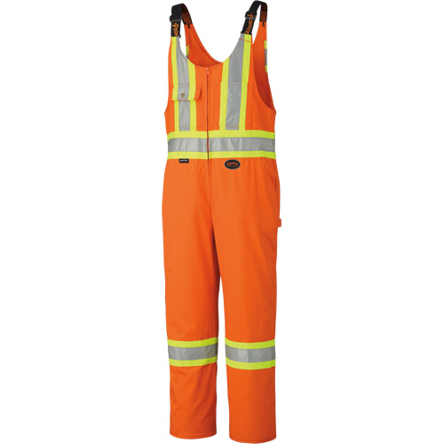 6617ZT High-Visibility Safety Overalls with Leg Zippers, Poly-Cotton, 40 (Tall), High Visibility Orange Moffatt Supply & Specialties