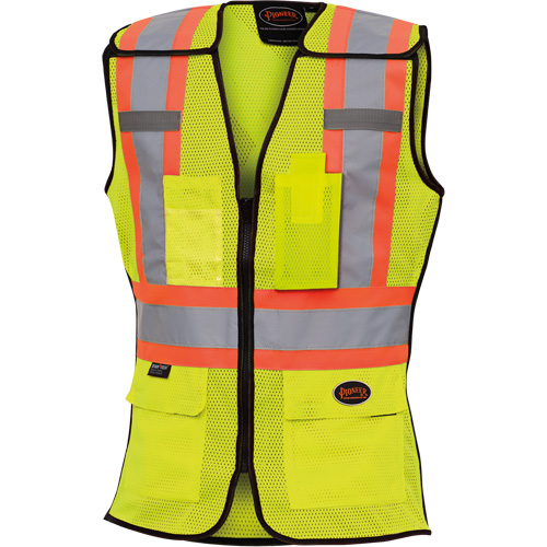 489 Veste de s&eacute;curit&eacute; d&eacute;tachable haute visibilit&eacute;, Jaune lime haute visibilit&eacute;, T-petit, Polyester Moffatt Supply & Specialties