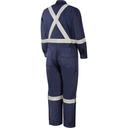 4481T Flash-Gard&reg; FR/Arc Rated Welding Coveralls, 56 (Tall), Navy Blue Moffatt Supply & Specialties