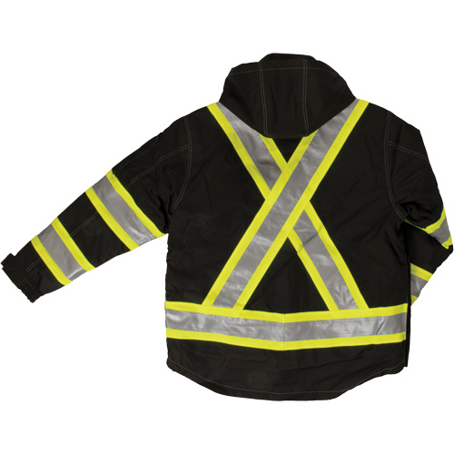 Ripstop 4-in-1 Safety Jacket, Polyester, Black, X-Small Moffatt Supply & Specialties