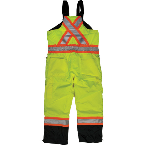 Salopette de s&eacute;curit&eacute; isolante en tissu ind&eacute;chirable, Polyester, T-petit, Jaune lime haute visibilit&eacute; Moffatt Supply & Specialties