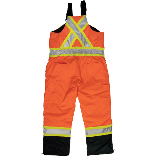 Ripstop Insulated Safety Bib Overall, Polyester, X-Small, High Visibility Orange Moffatt Supply & Specialties