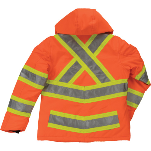 Womens Insulated Flex Safety Jacket, Polyester, High Visibility Orange, X-Small Moffatt Supply & Specialties