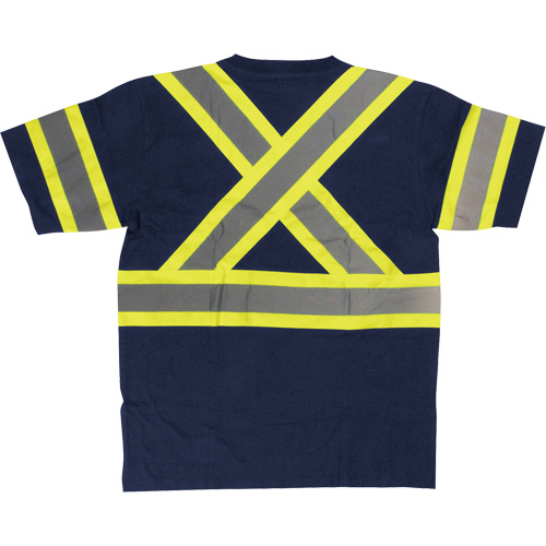 Chemise de s&eacute;curit&eacute; &agrave; manches courtes, Coton, T-petit, Bleu marin Moffatt Supply & Specialties
