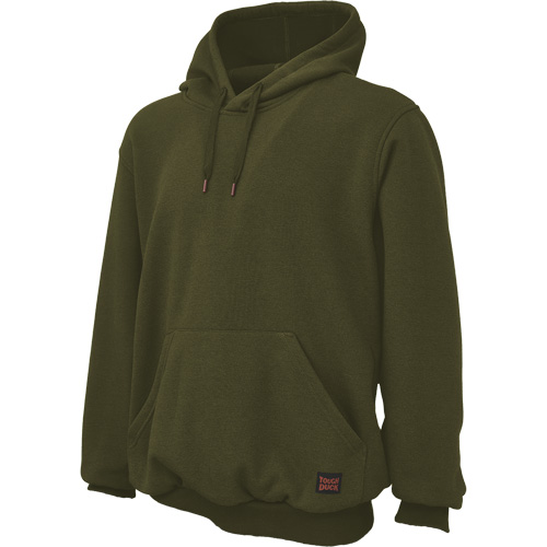 Water Repellent Fleece Pullover Hoodie, Men's, Large, Green Moffatt Supply & Specialties