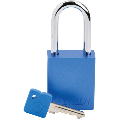 Velocity Lockout Padlock, Blue, Keyed Different, Aluminum, 1-1/2" Width Moffatt Supply & Specialties