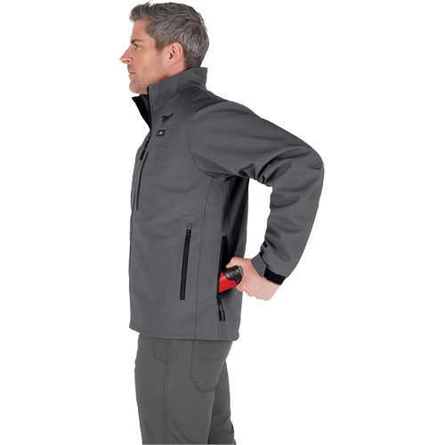 Manteau chauffante M12 ToughShell (manteau seulement), Hommes, T-Grand, Gris Moffatt Supply & Specialties