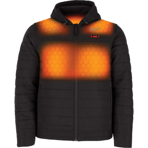 M12 Heated Quietshell Jacket with Battery, Men's, Medium, Black Moffatt Supply & Specialties