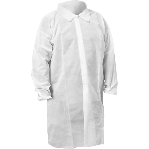 KleenGuard KGA10 Lab Coat, 3X-Large, White Moffatt Supply & Specialties