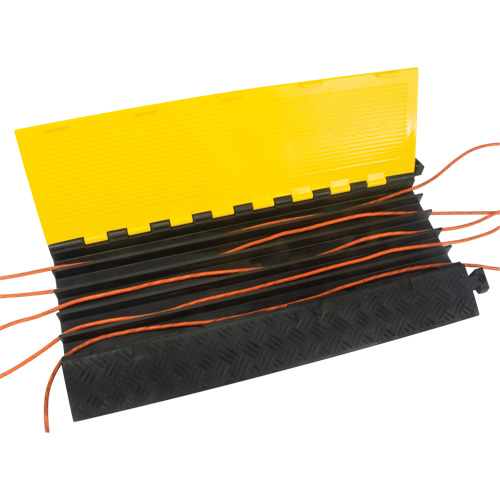 Polyurethane Cable Protector, 5 Channels, 35.43" L x 19.69" W x 2" H Moffatt Supply & Specialties