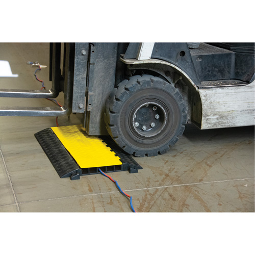 Polyurethane Cable Protector, 5 Channels, 35.43" L x 19.69" W x 2" H Moffatt Supply & Specialties