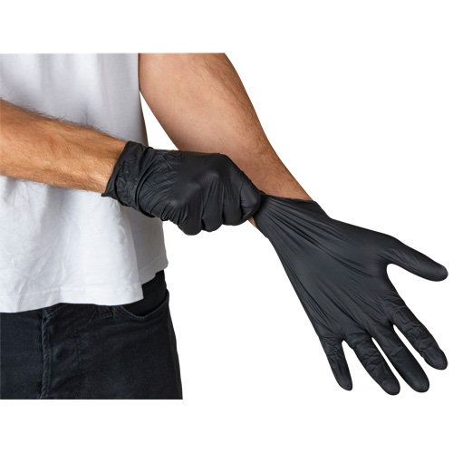 Vending Pack Disposable Gloves, Small, Nitrile, 5-mil, Powder-Free, Black, Class 2 Moffatt Supply & Specialties