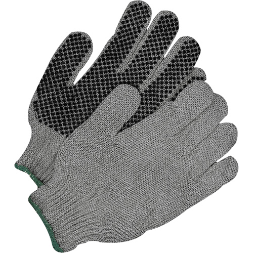 Grip Gloves, Poly/Cotton, Single Sided, X-Large Moffatt Supply & Specialties
