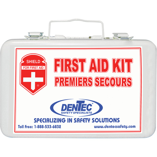 Trousse de premiers soins de base Shield, R&eacute;pond &agrave; la norme CSA Z1220-17 type 2 environnements &agrave; faible risque, Moyen (26-50 travailleurs) Moffatt Supply & Specialties