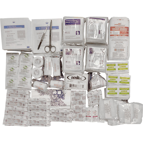 Trousse de premiers soins de base et recharge Shield, R&eacute;pond &agrave; la norme CSA Z1220-17 type 2 environnements &agrave; faible risque, Grand (51-100 travailleurs) Moffatt Supply & Specialties