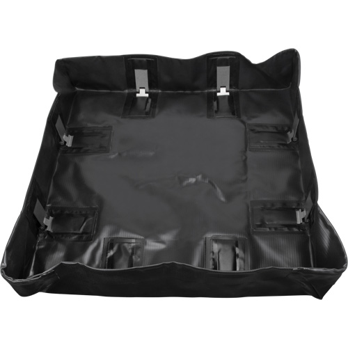 Collapsible Berm, 134 US gal. Capacity, 6' W x 6' L x 6" H, Snap-Up Bracket Moffatt Supply & Specialties