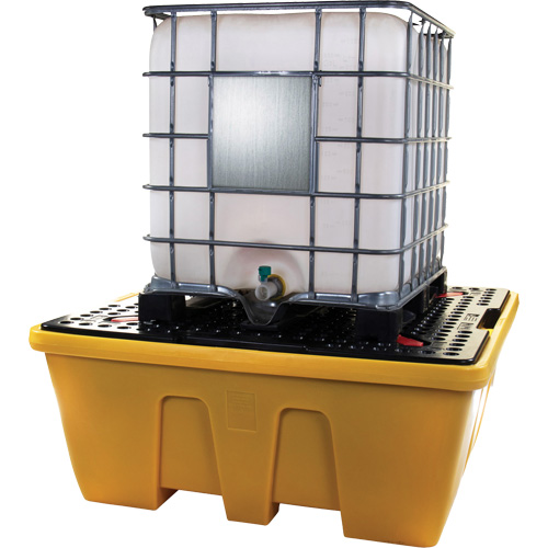 Palette de d&eacute;versements IBC, Capacit&eacute; de d&eacute;versement 333 gal. US, 66" x 66" x 27,5" Moffatt Supply & Specialties