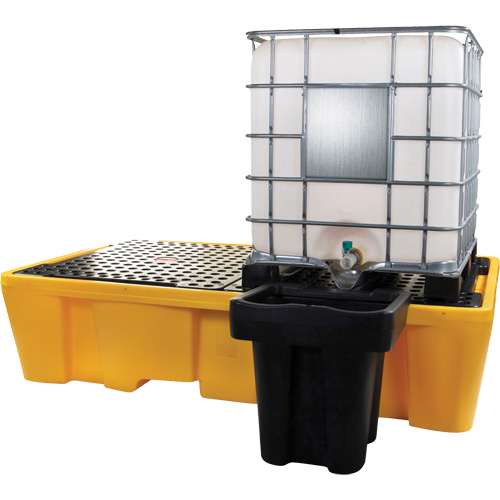 Double palette de d&eacute;versements IBC, Capacit&eacute; de d&eacute;versement 317 gal. US, 89" x 57" x 23" Moffatt Supply & Specialties