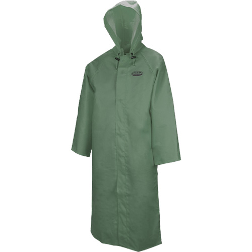 851 Hurricane Long Coat with Detachable Hood, 4X-Large, Green Moffatt Supply & Specialties