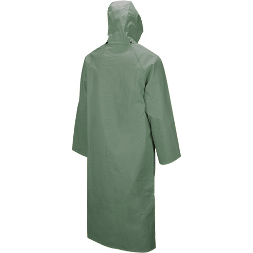 851 Hurricane Long Coat with Detachable Hood, 4X-Large, Green Moffatt Supply & Specialties