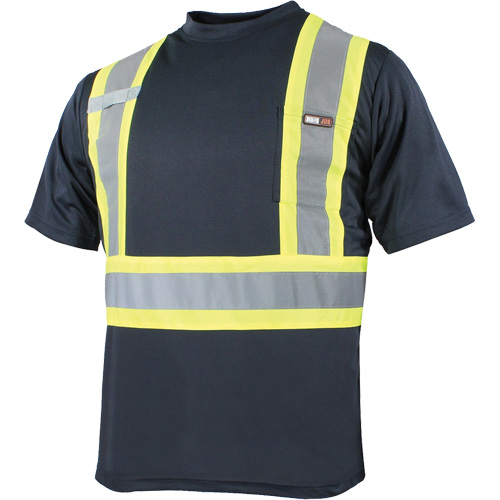Quick Dry Short Sleeves T-Shirt, Polyester, Small, Navy Blue Moffatt Supply & Specialties