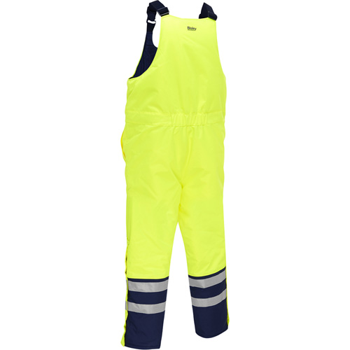Bisley&reg; Extreme Cold Bib Overall, Polyester, Small, High Visibility Lime-Yellow Moffatt Supply & Specialties