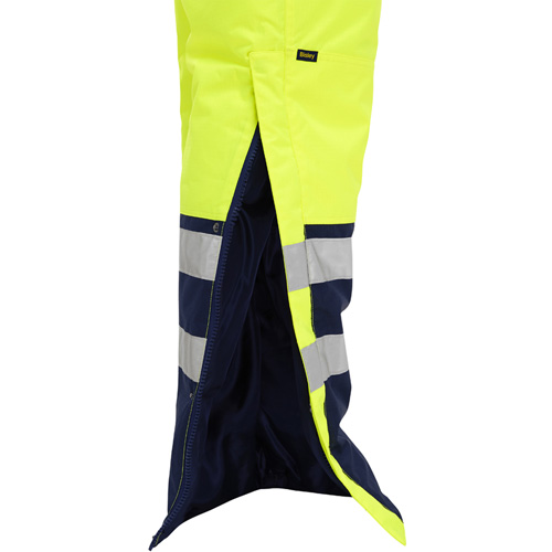 Bisley&reg; Extreme Cold Bib Overall, Polyester, Small, High Visibility Lime-Yellow Moffatt Supply & Specialties