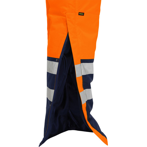 Bisley&reg; Extreme Cold Bib Overall, Polyester, Small, High Visibility Orange Moffatt Supply & Specialties