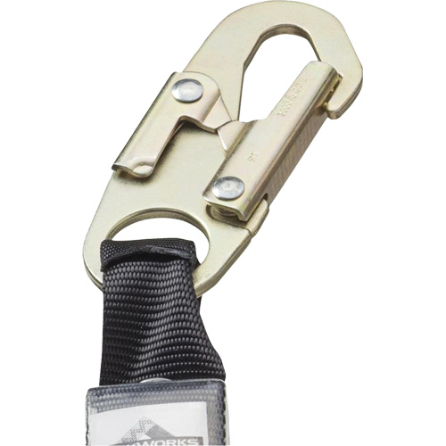 SA-55522-4 PVC-Coated Shock Absorbing Lanyard, 4', Form Hook Center, Snap Hook Leg Ends, Galvanized Steel Moffatt Supply & Specialties