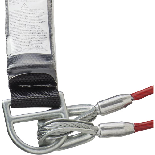 SA-55522-4 PVC-Coated Shock Absorbing Lanyard, 4', Form Hook Center, Snap Hook Leg Ends, Galvanized Steel Moffatt Supply & Specialties