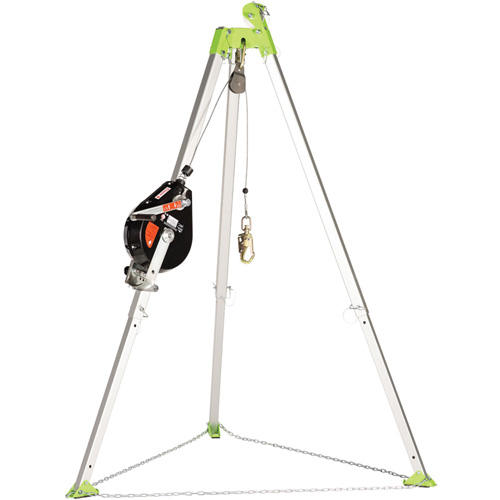 SRL-73303-96 Cable Self-Retracting Lifeline with Recovery, 96', Galvanized Steel, Swivel Moffatt Supply & Specialties