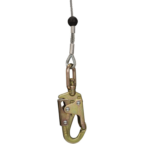 SRL-73303-96 Cable Self-Retracting Lifeline with Recovery, 96', Galvanized Steel, Swivel Moffatt Supply & Specialties