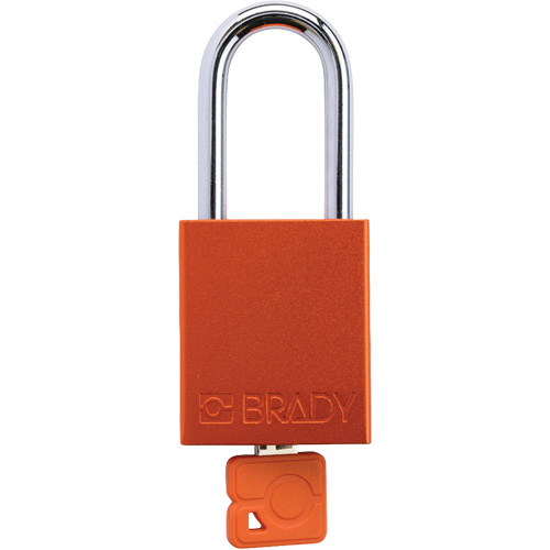 Velocity Plus Safety Lockout Padlock, Orange, Keyed Alike, Aluminum, 1-1/2" Width Moffatt Supply & Specialties